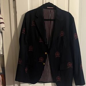 Tommy Hilfiger Navy Blazer with Red Embroidery